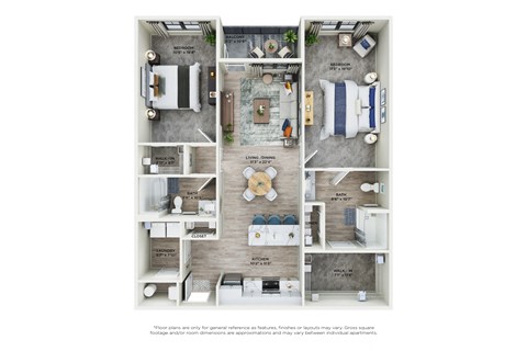 2 bed 2 bath at Views at Flowers Apartments, Clayton, NC